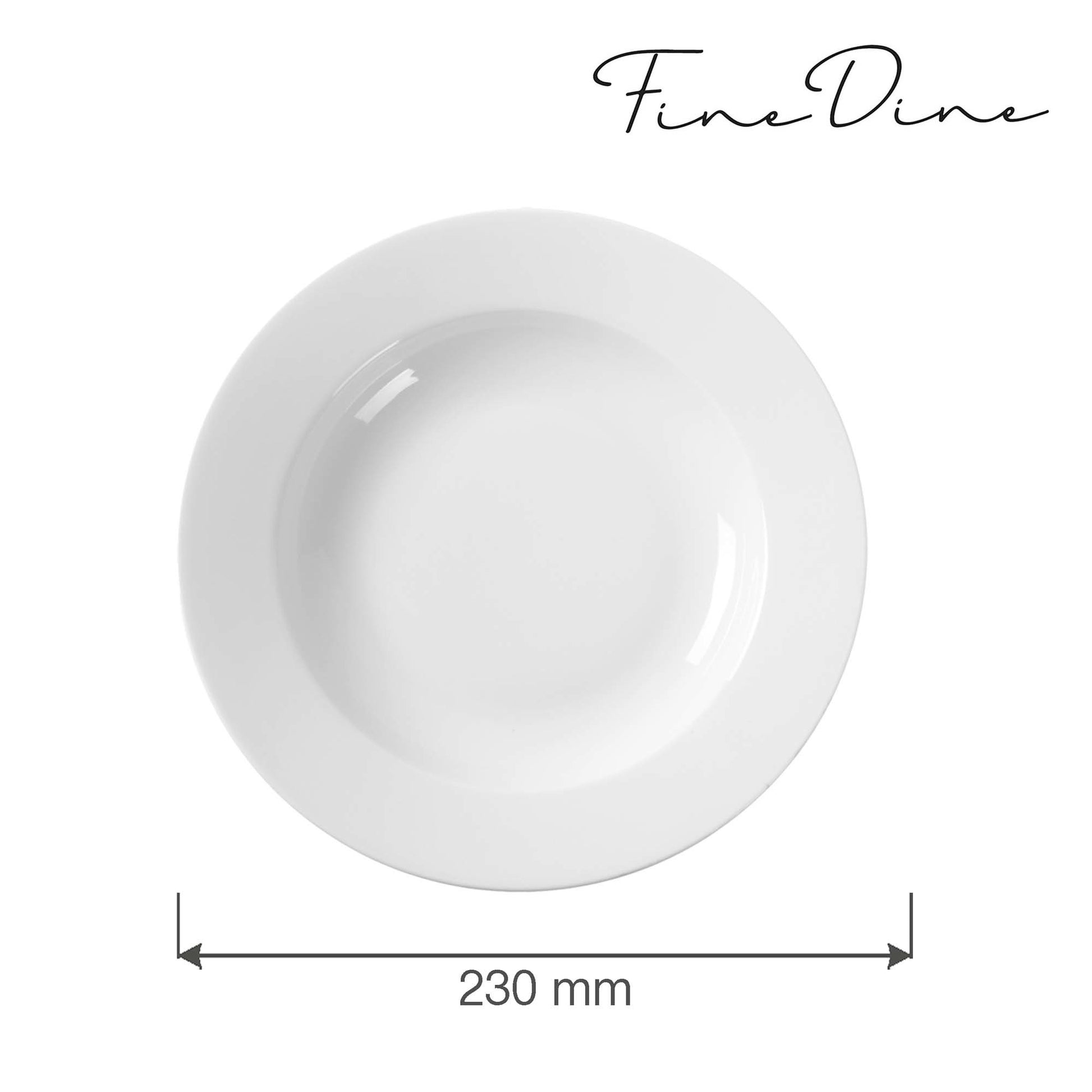 Fine Dine deep plate, 230mm