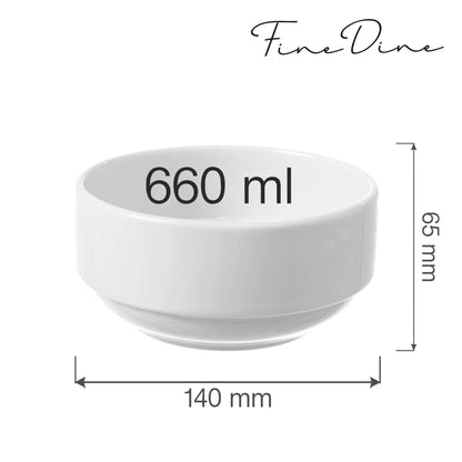 Fine Dine stackable bowl