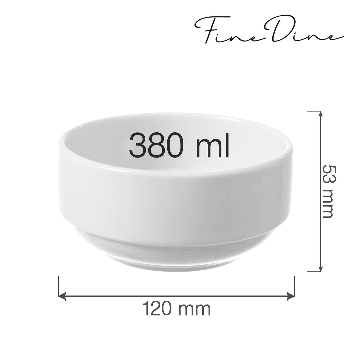 Fine Dine stackable bowl