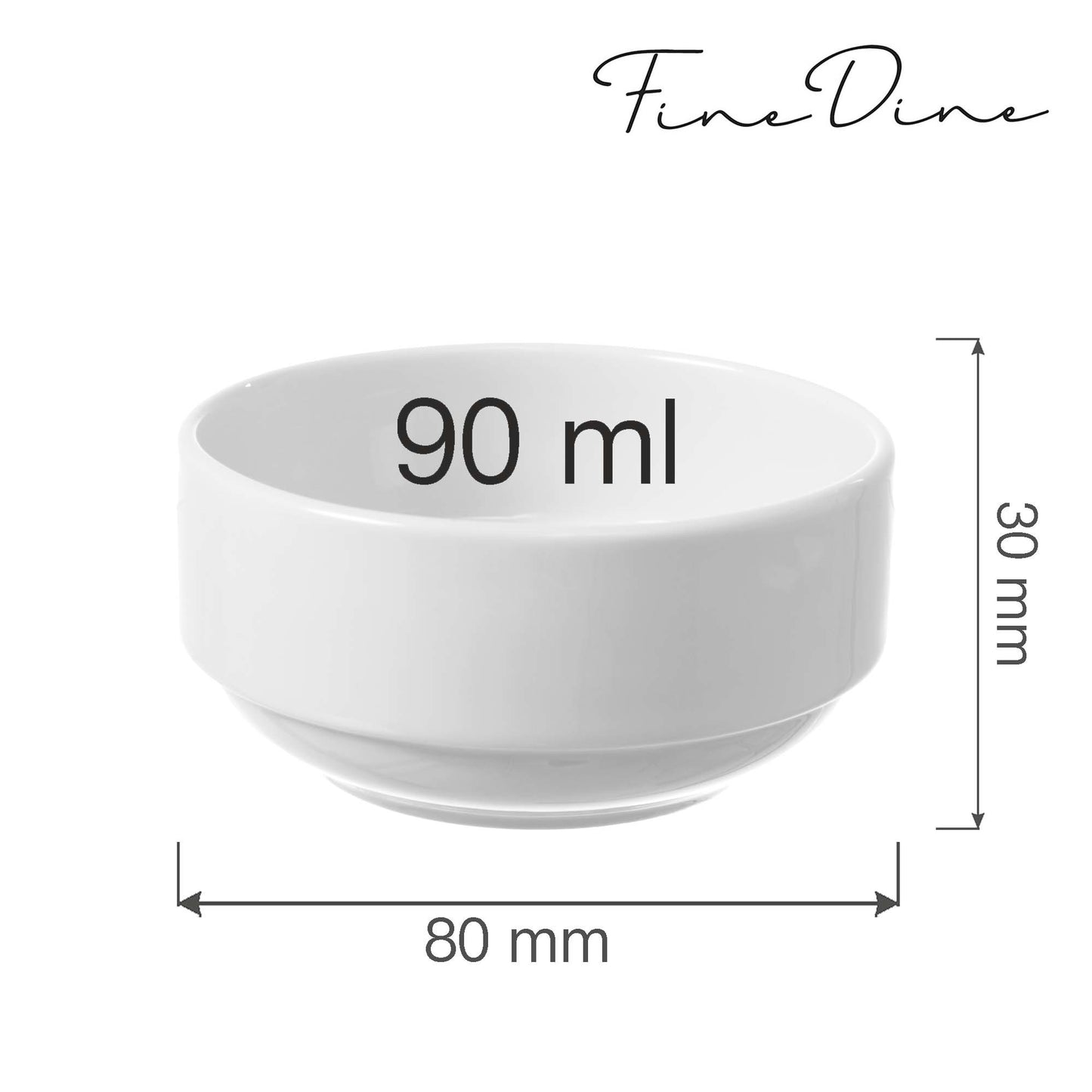 Fine Dine stackable bowl