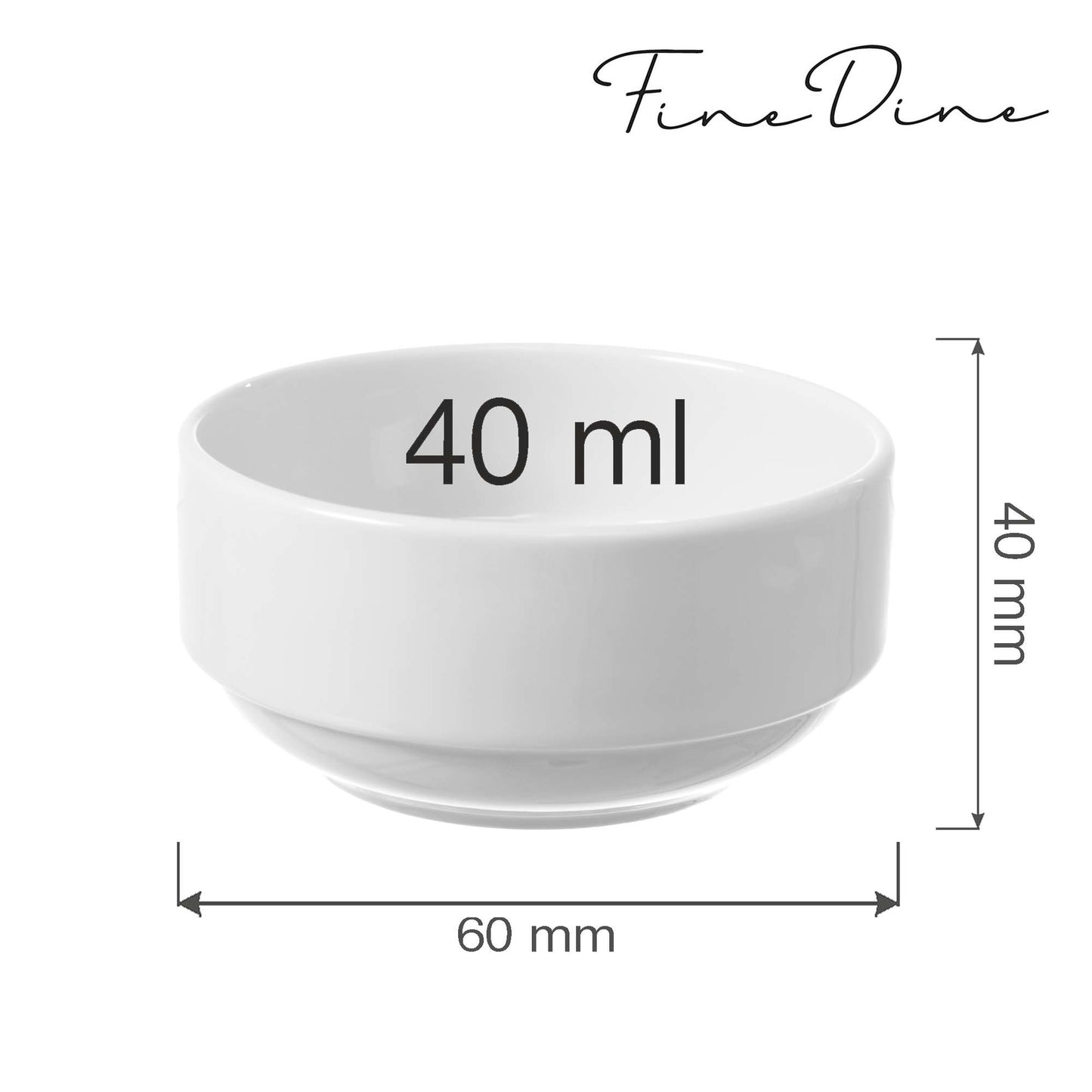 Fine Dine stackable bowl