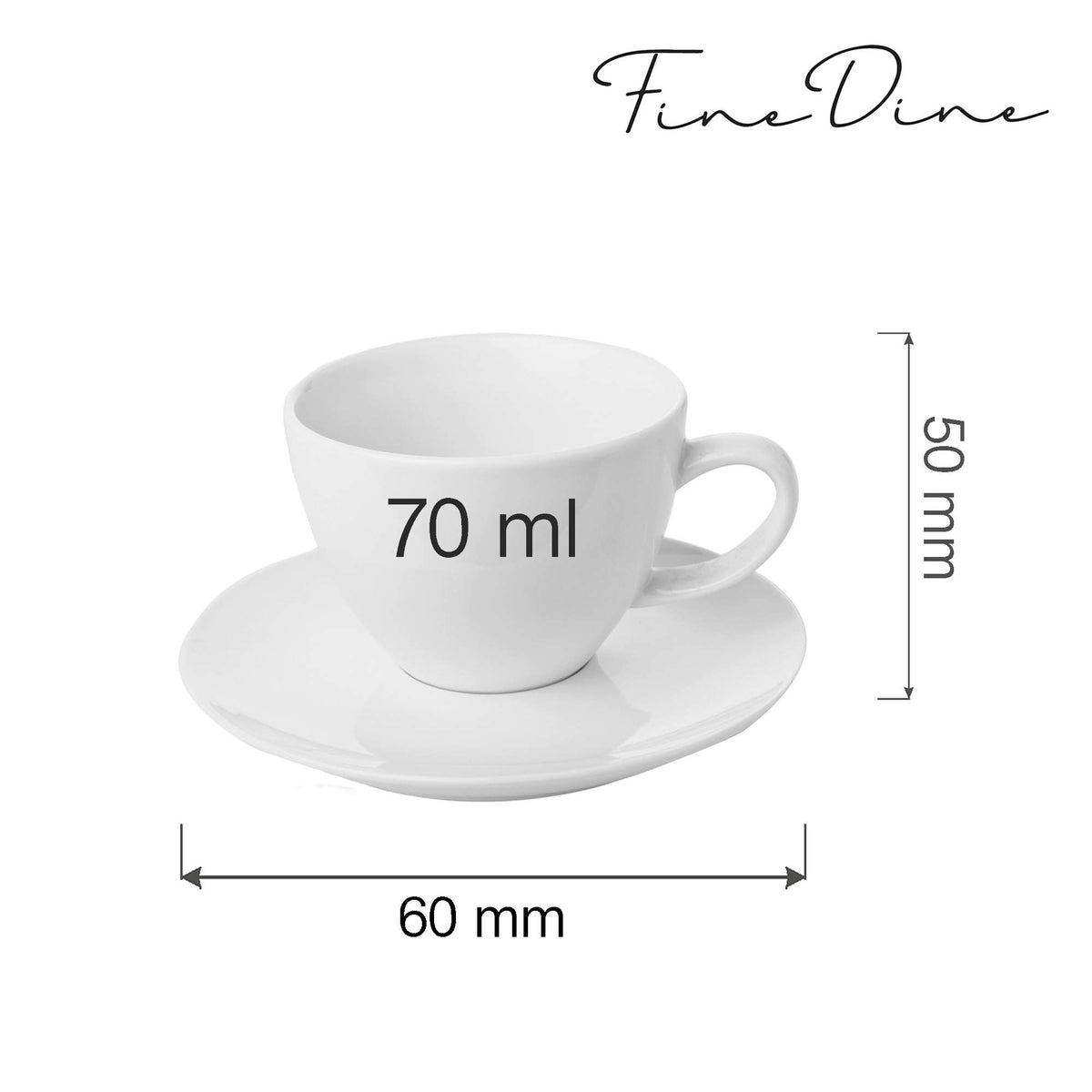 Fine Dine elegant cup with saucer