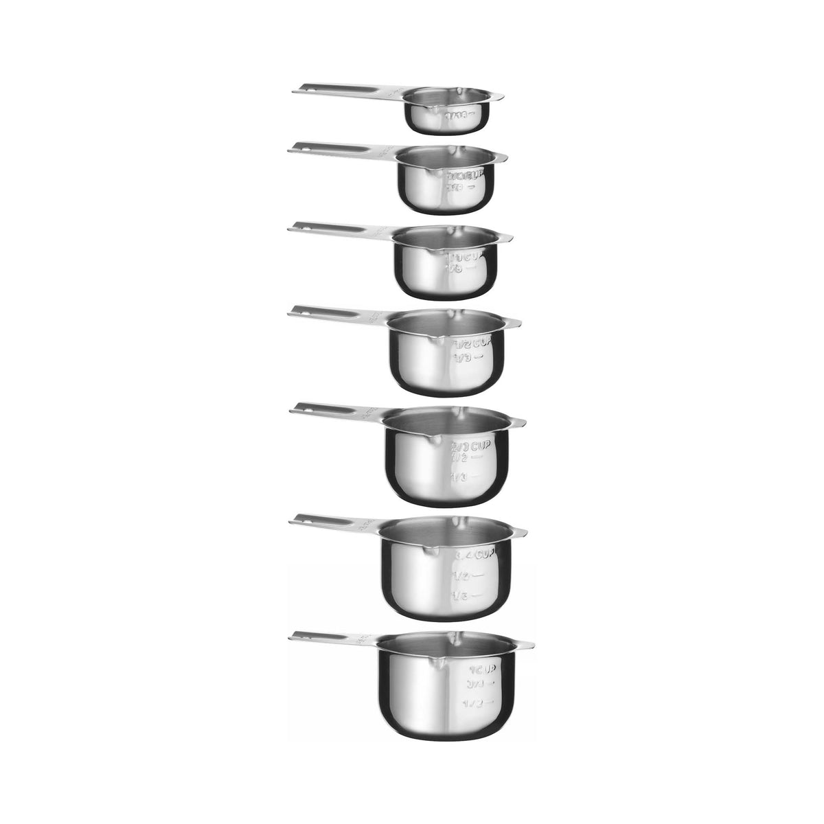 Measuring cup - set of 7 pcs., Bar up, 140x85x(H)52mm