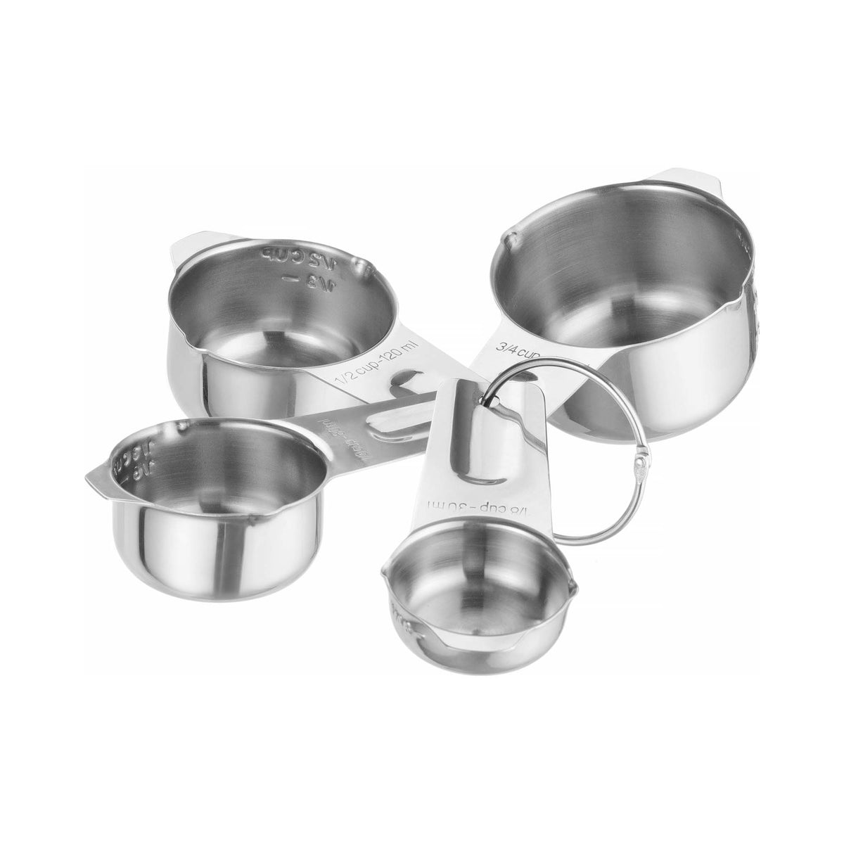 Measuring cup - set of 4 pcs., Bar up, 135x80x(H)45mm