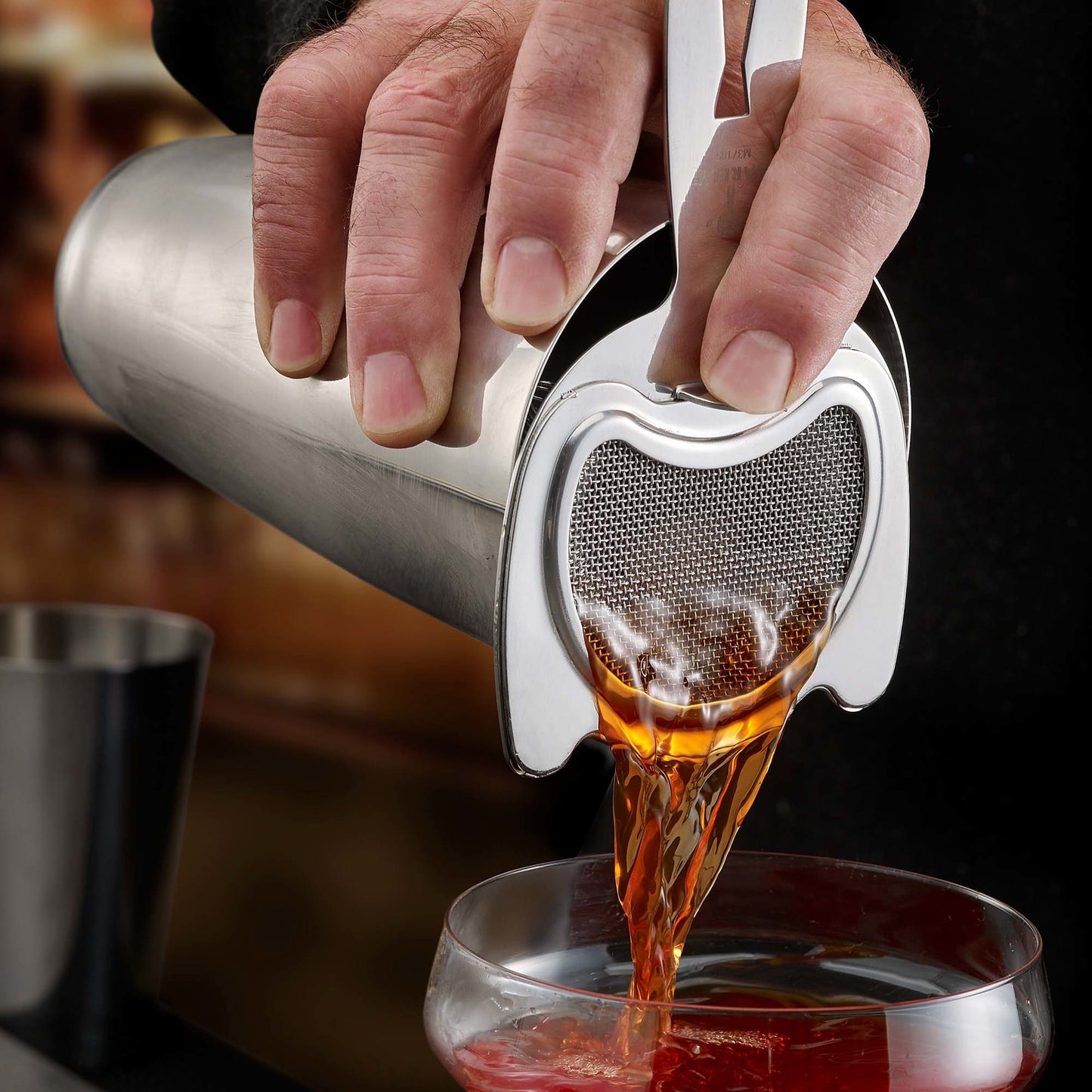Fine mesh spring strainer 2in1, Barfly