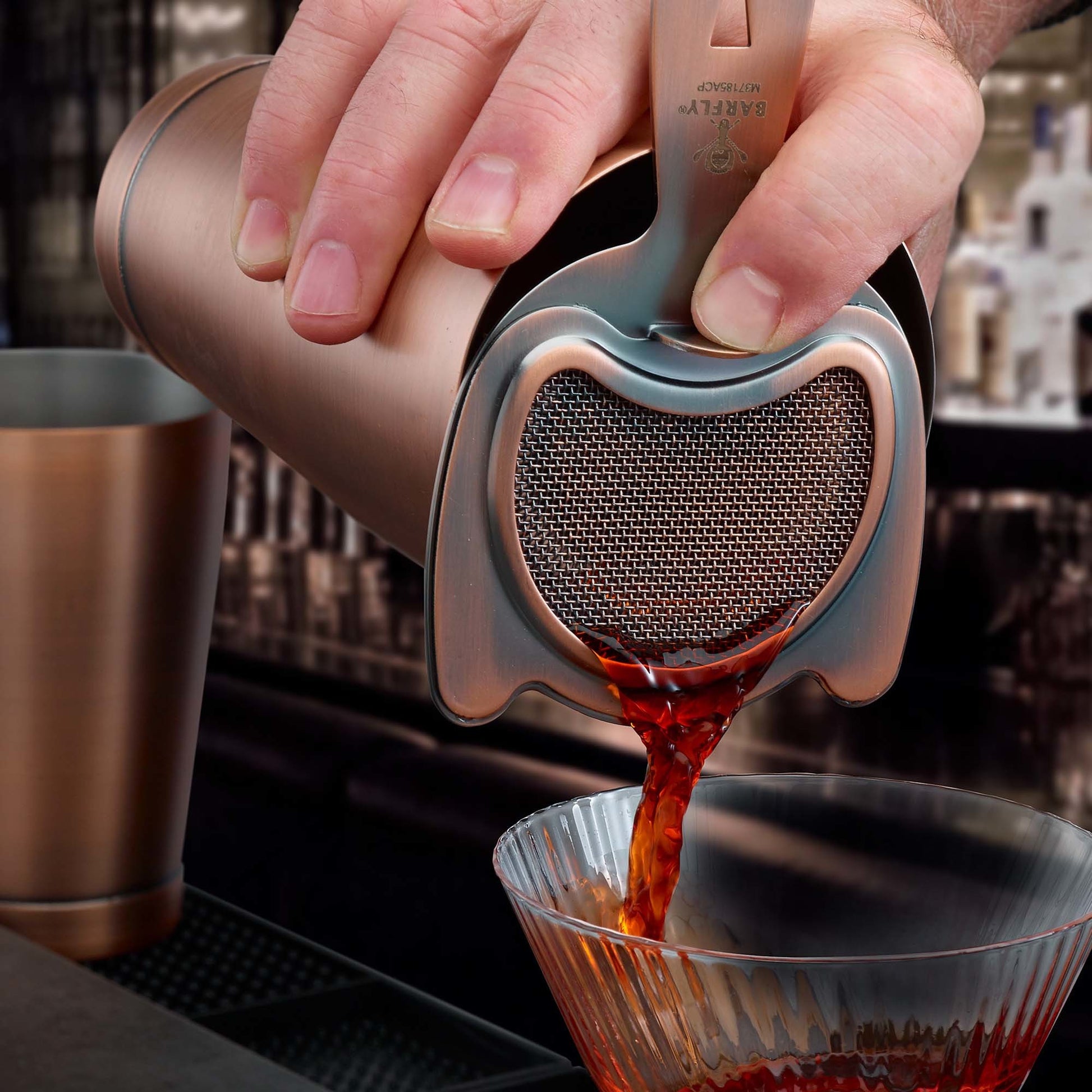 Fine mesh spring strainer 2in1, Barfly