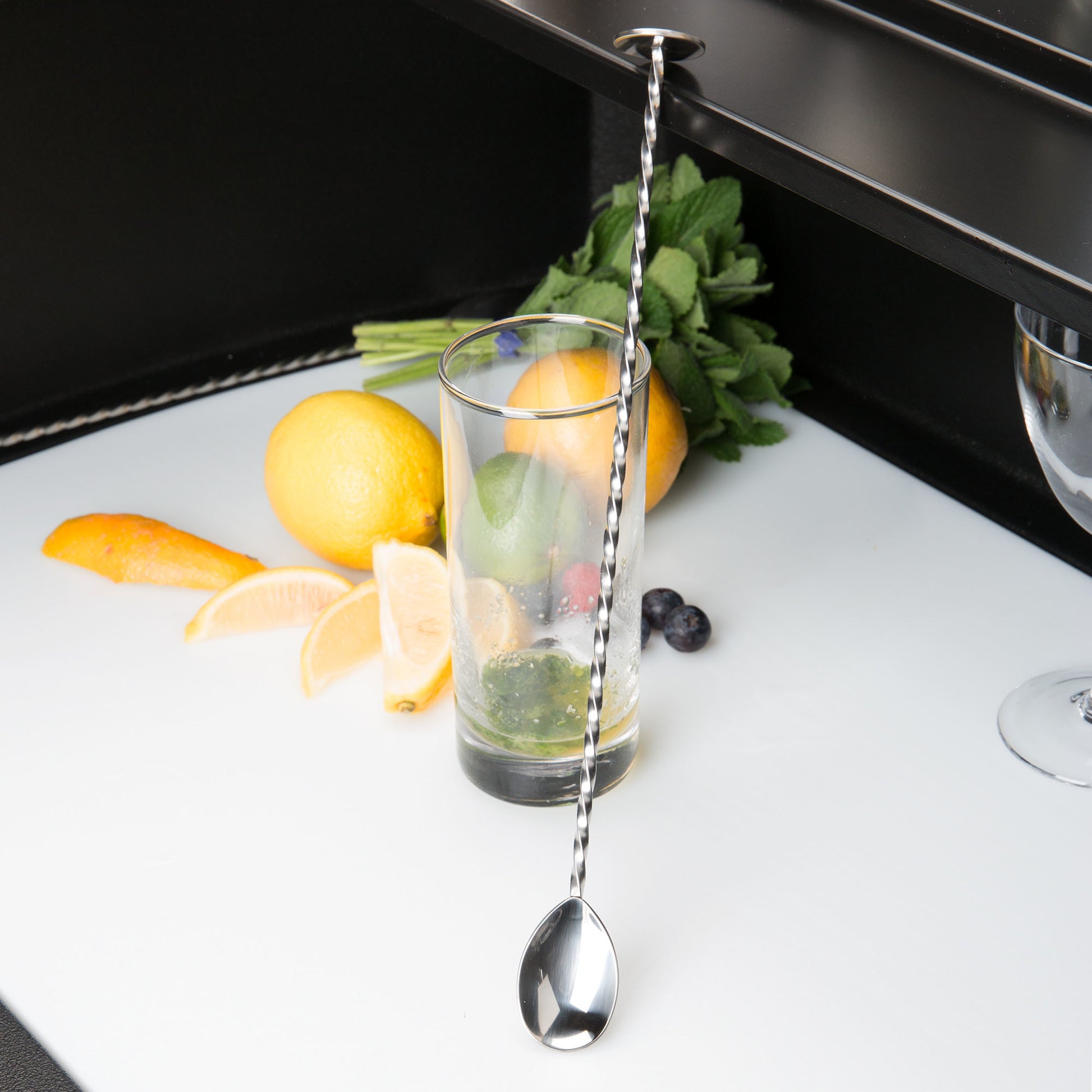 Bar spoon with muddler, 300mm, Barfly