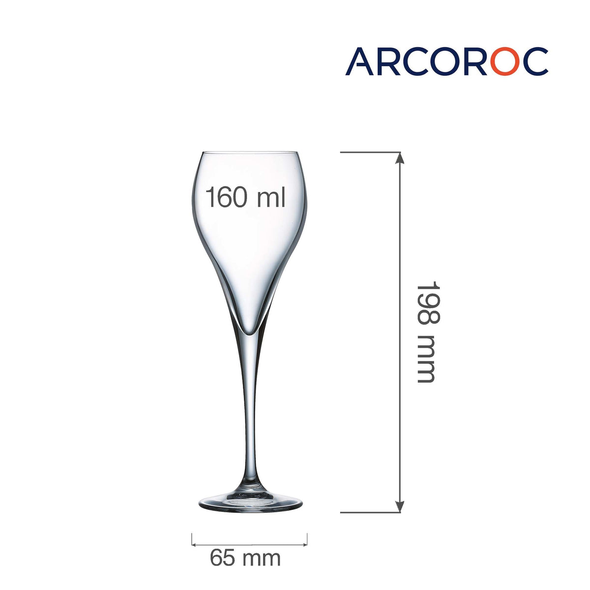 Brio Flute champagne glass, 160ml