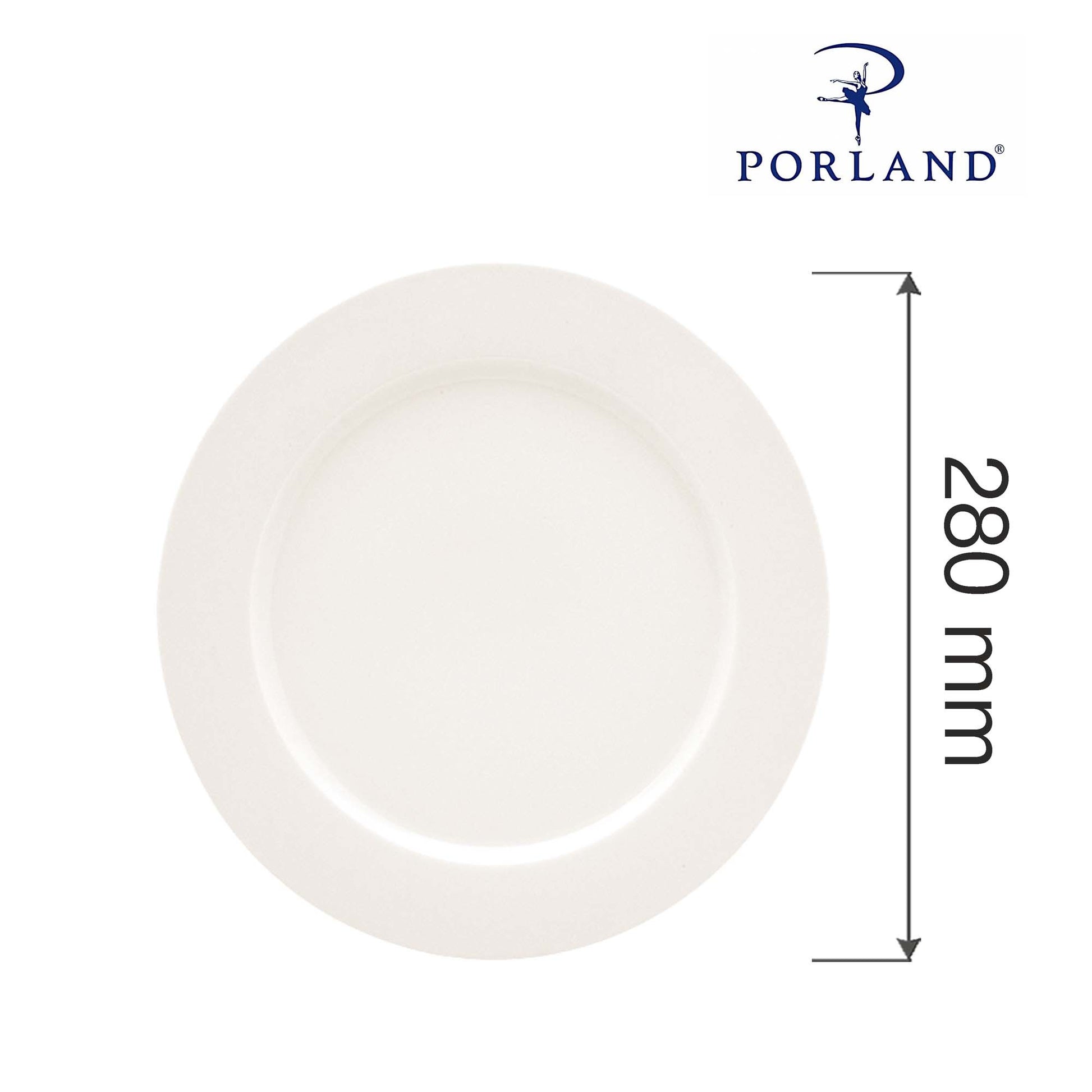Porland Dove flat rim plate