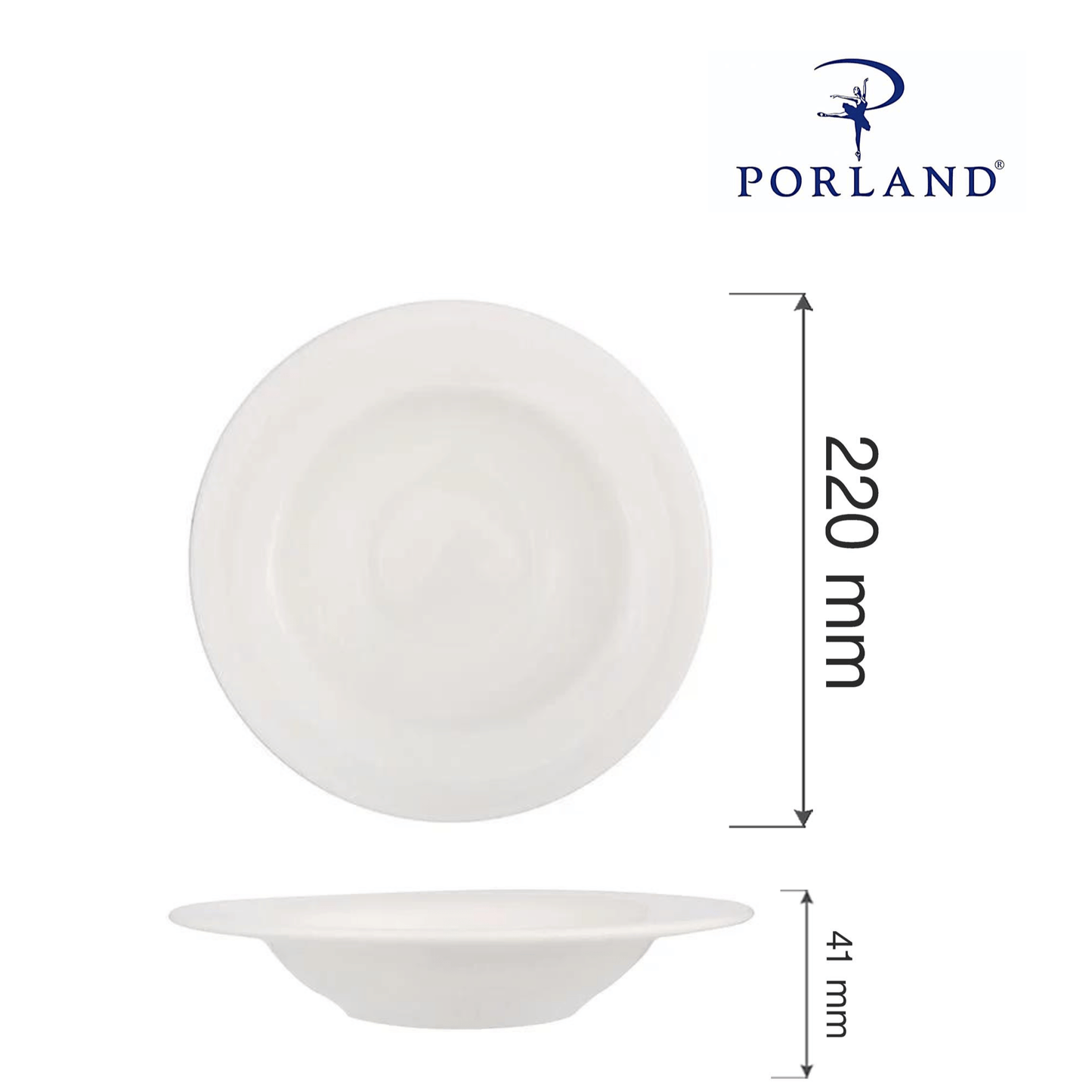 Dove deep plate, 220mm