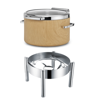Madeira De Luxe Induction chafing dish round 11l with glass lid
