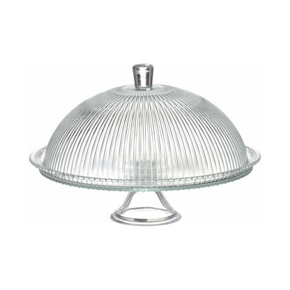 Aura cake stand with cover, 320 x (h)230mm