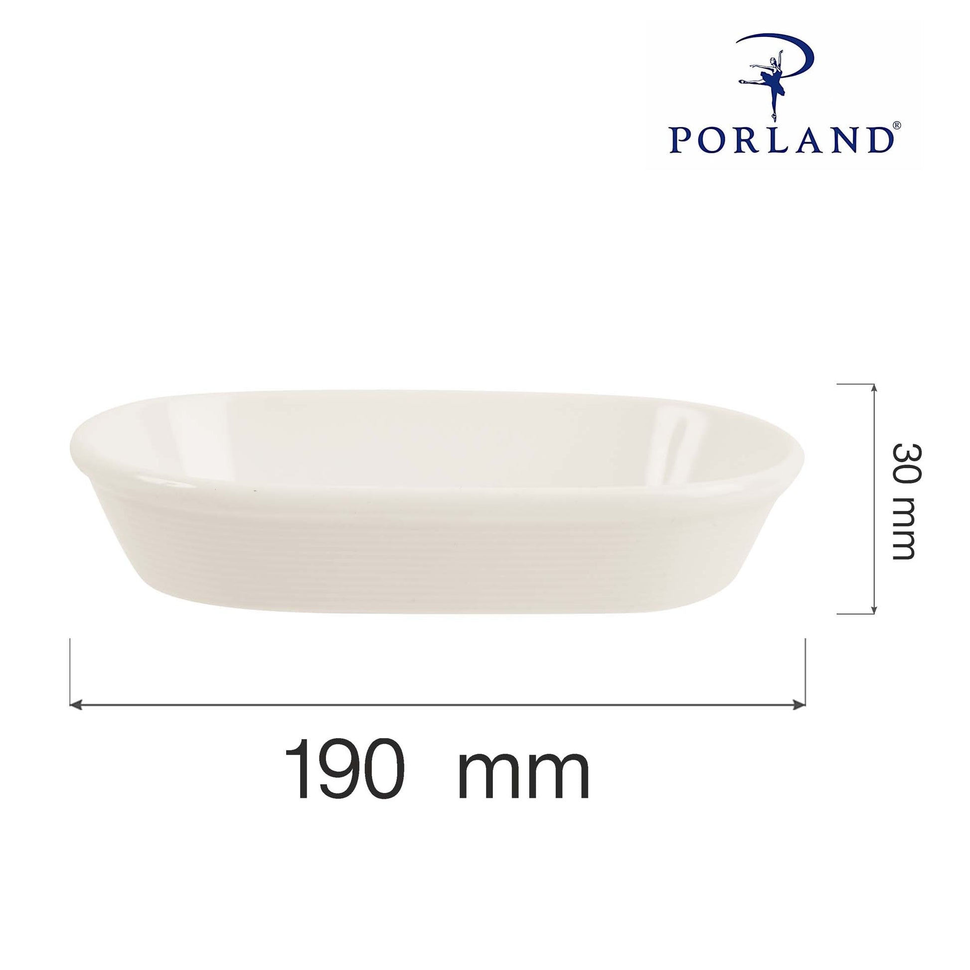 Line dish, 190x120mm
