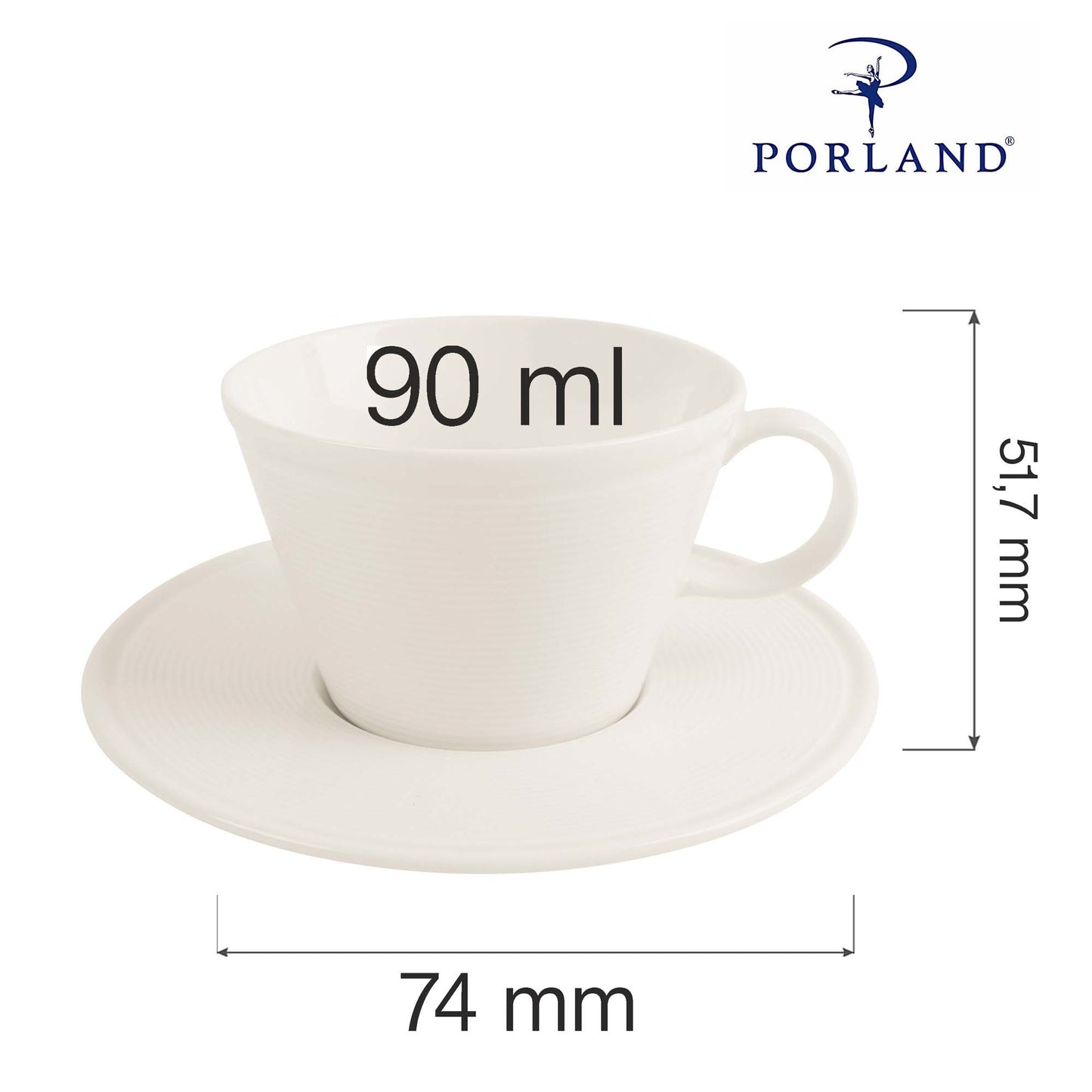 Line elegant espresso cup, 90ml