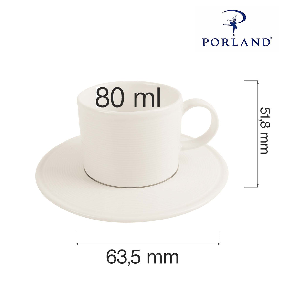 Line stacked cup, 80ml