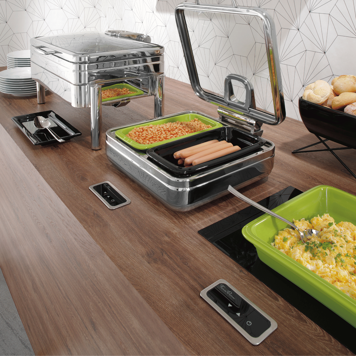 Built-in induction cooker 1000 W, 350x350mm