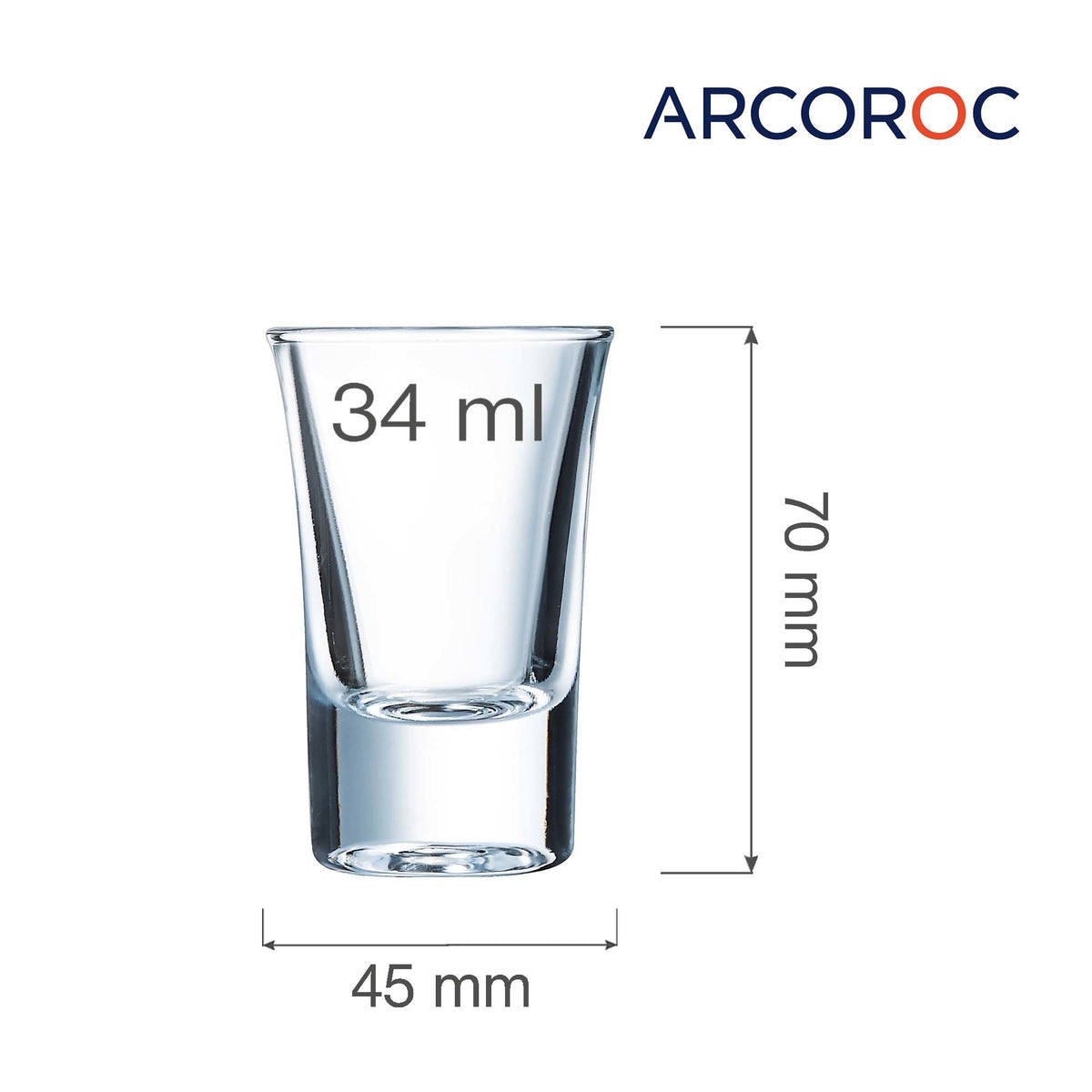 Hot shot glass, 34ml