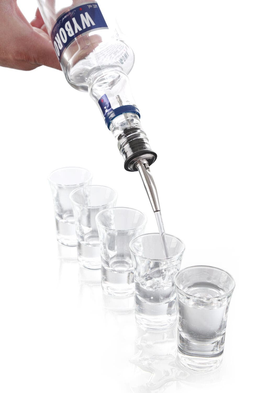 Free-flow pourer, BarUp, Slow flow, 6 pcs