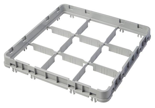 Half drop rack extender 500×500 mm grey, E2 model, 49 compartment