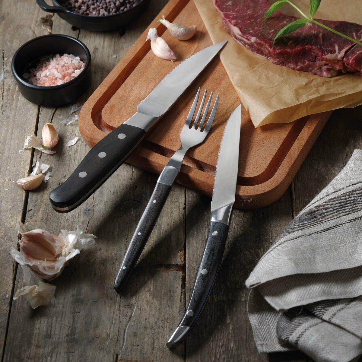 Corfu Jumbo Steak Knife - Set of 6, OVE, 255 mm