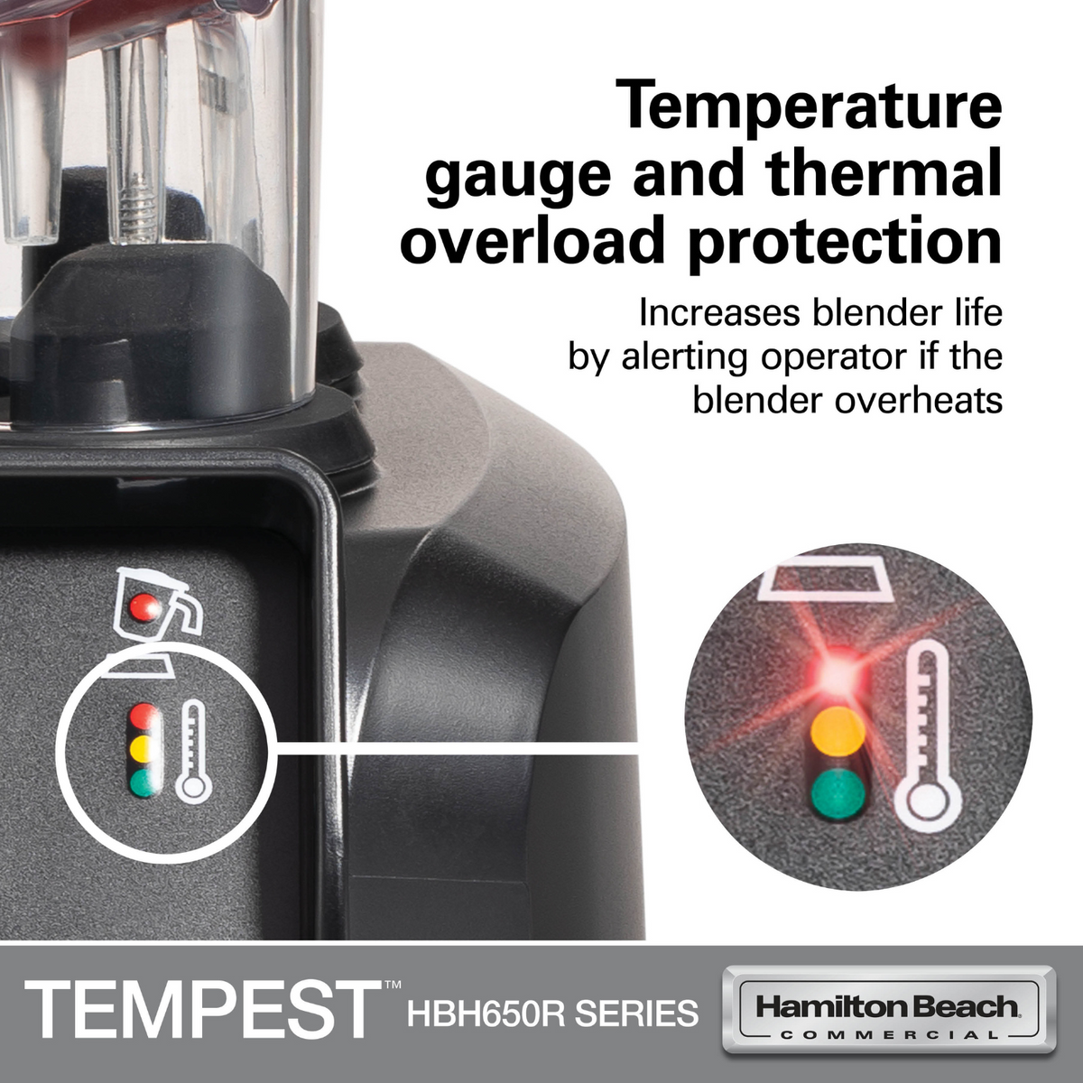 Tempest High-Performance Blender HBH650R-CE, 178X203X(H)457mm