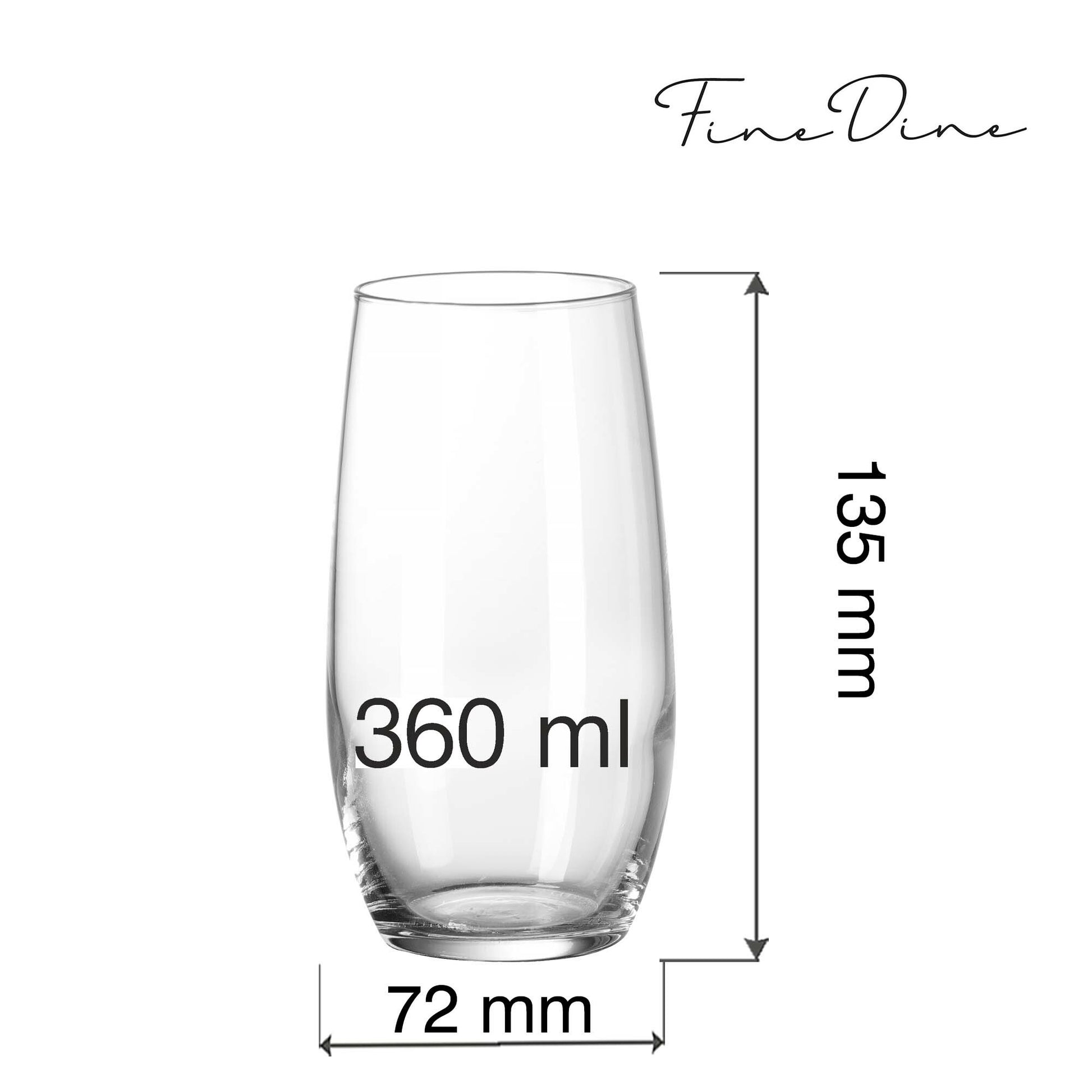 Fine Dine Cantare glass
