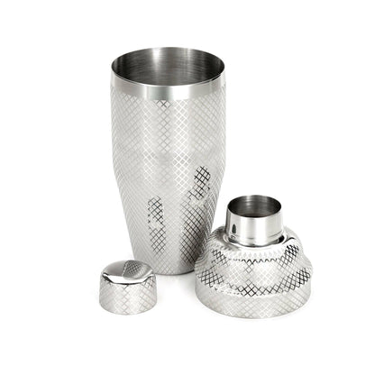 Diamond Lettice Japanese style 3-piece cocktail shaker, 700ml