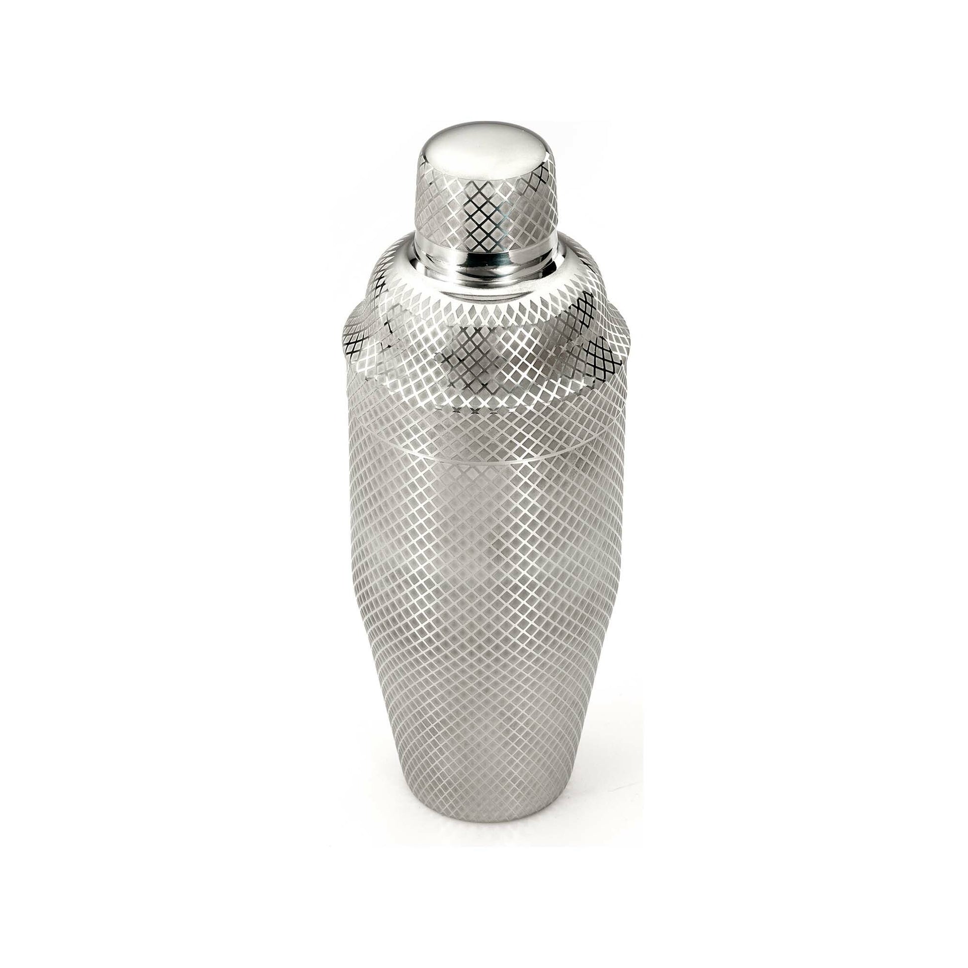 Diamond Lettice Japanese style 3-piece cocktail shaker, 700ml