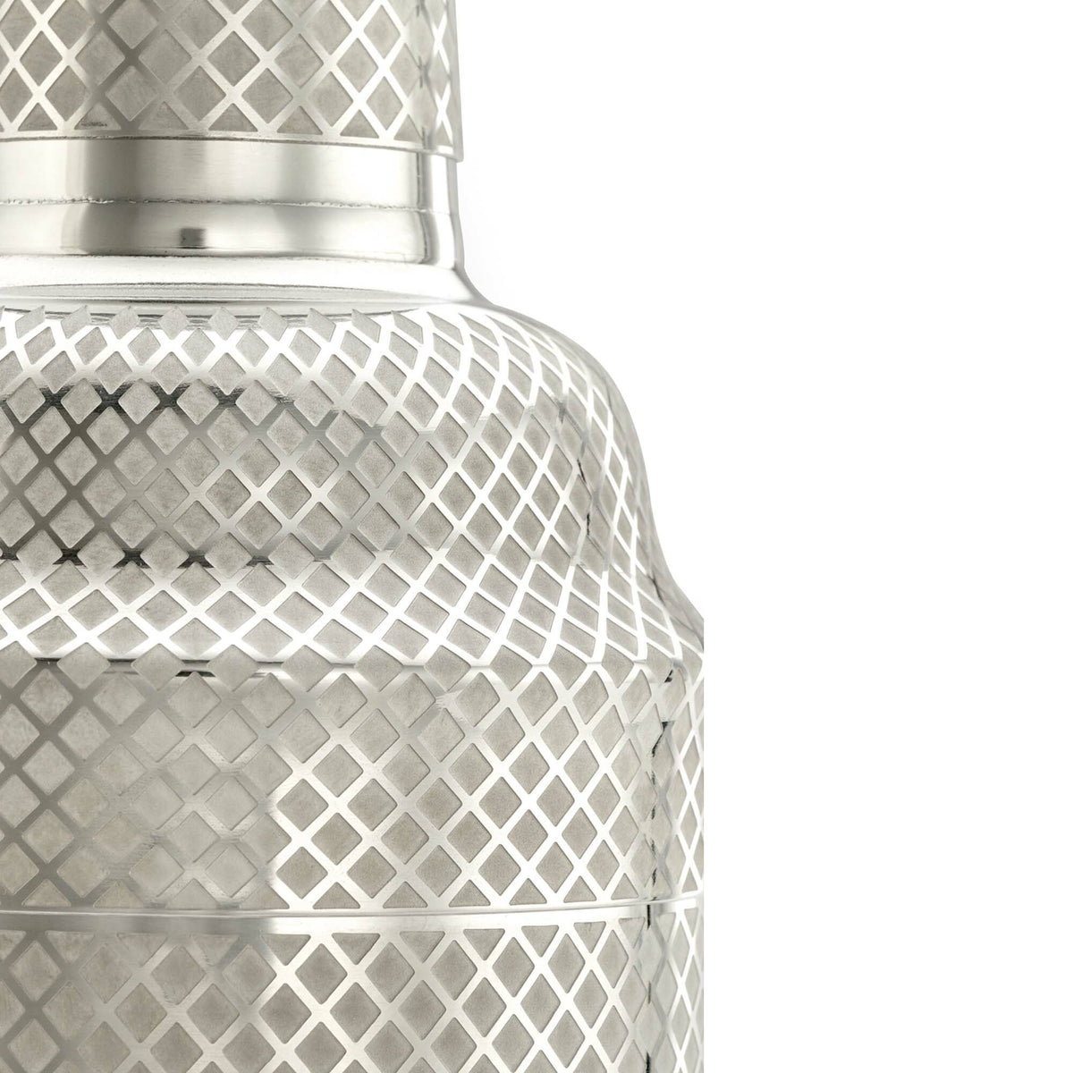 Diamond Lettice Japanese style 3-piece cocktail shaker, 700ml