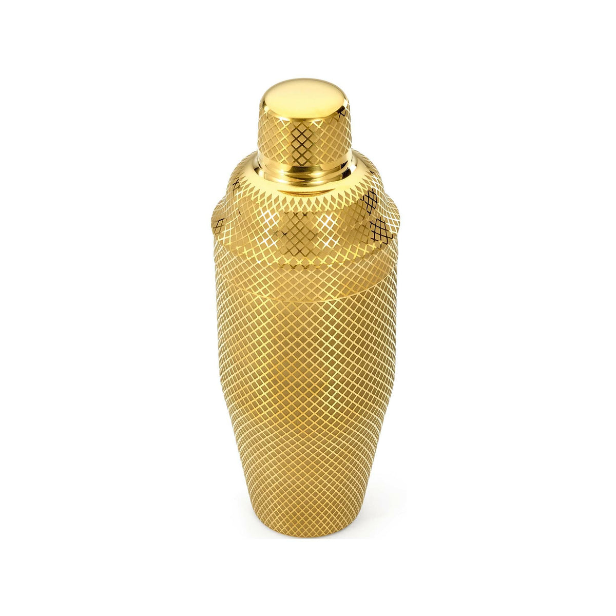 Diamond Lettice Japanese style 3-piece cocktail shaker, 700ml