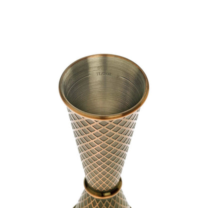 Diamond Lettice Japanese style jigger, 30/60ml