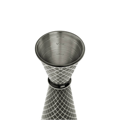 Diamond Lettice Japanese style jigger, 30/60ml