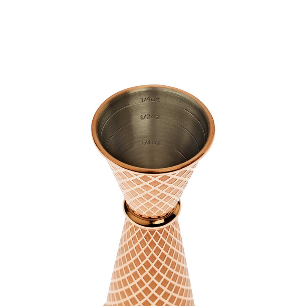 Diamond Lettice Japanese style jigger, 30/60ml
