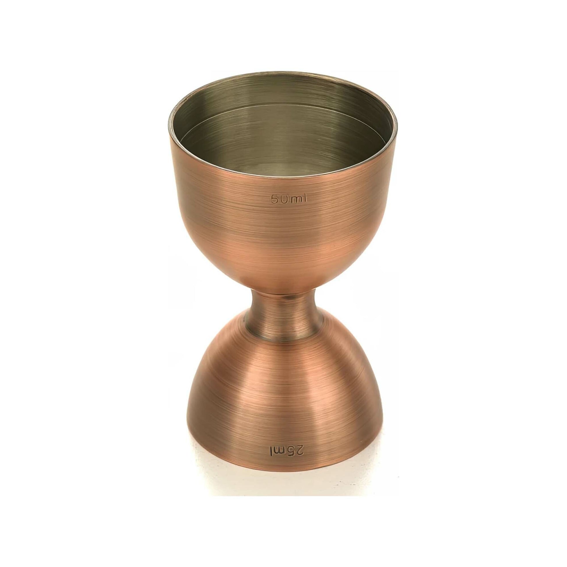 Bell jigger with straight rim, 25/50ml