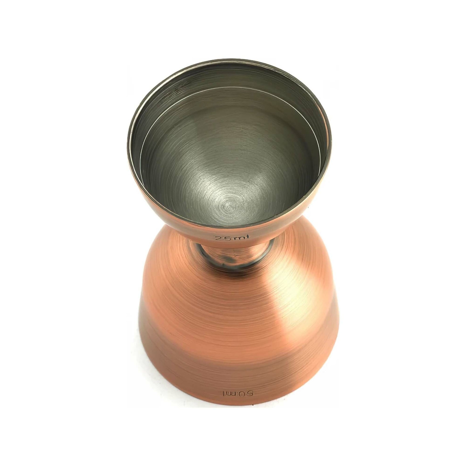 Bell jigger with straight rim, 25/50ml