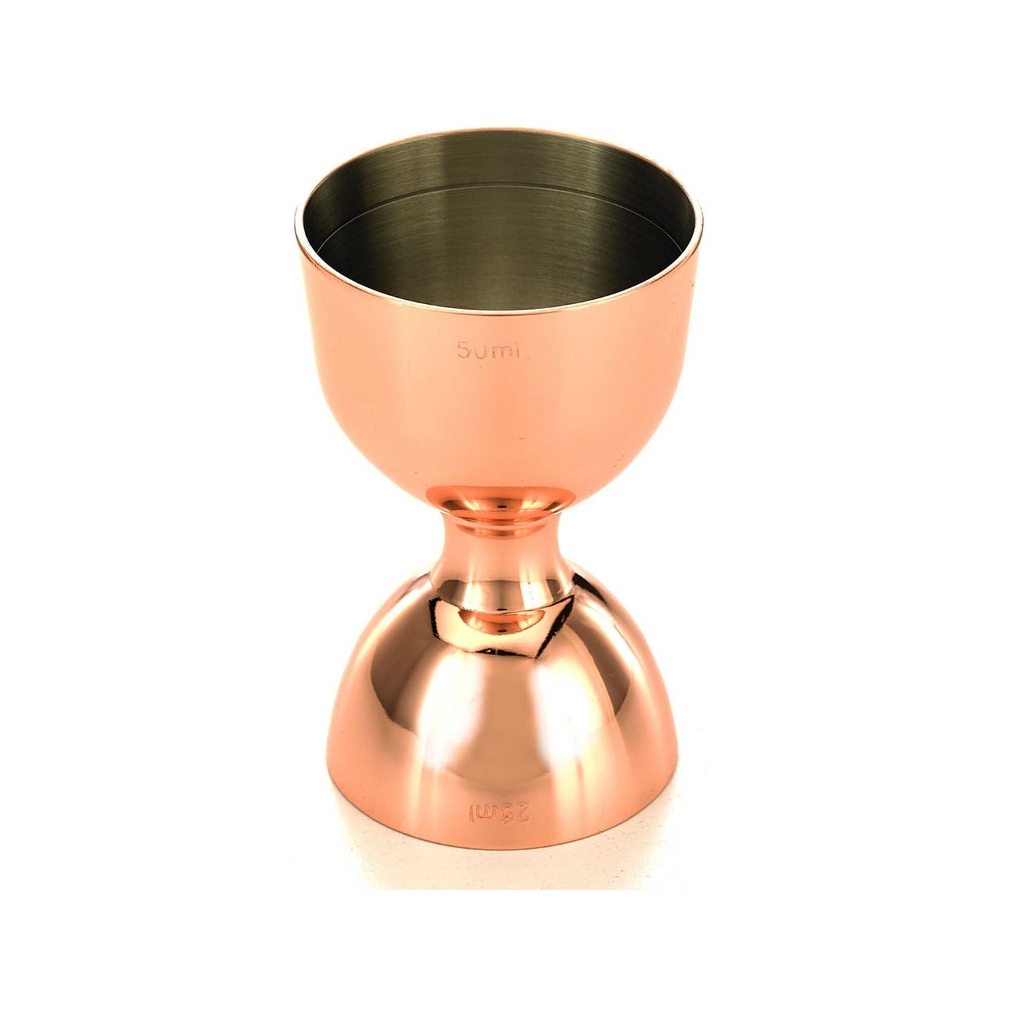 Bell jigger with straight rim, 25/50ml