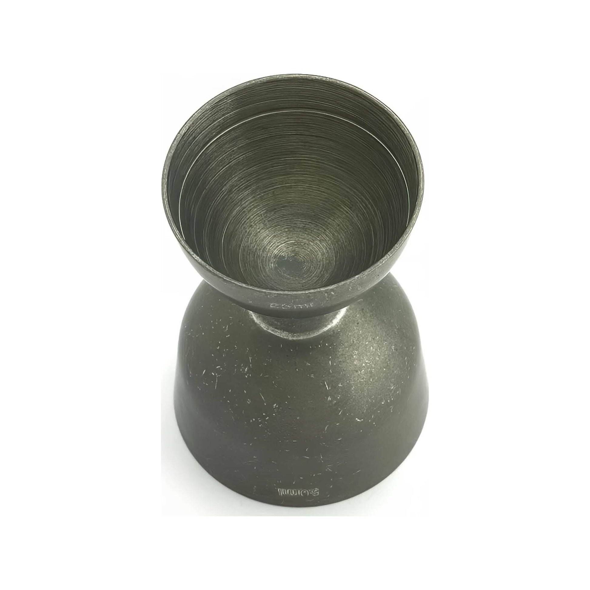 Bell jigger with straight rim, 25/50ml