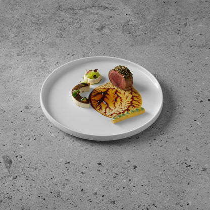 Fine Dine Pure plate with high rim