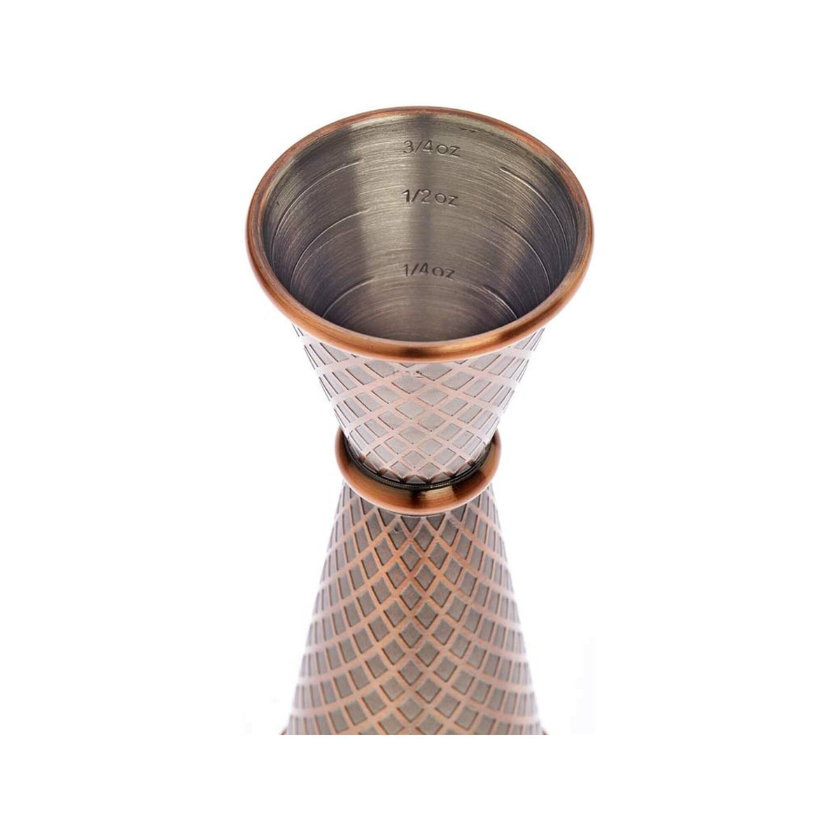 Diamond Lettice Japanese style jigger, 30/60ml