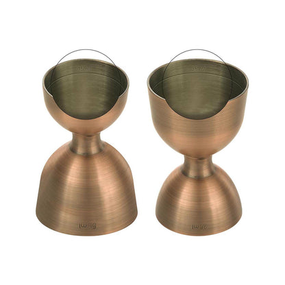 Bell jigger with straight rim, 25/50ml