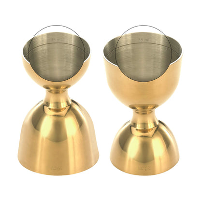 Bell jigger with straight rim, 25/50ml
