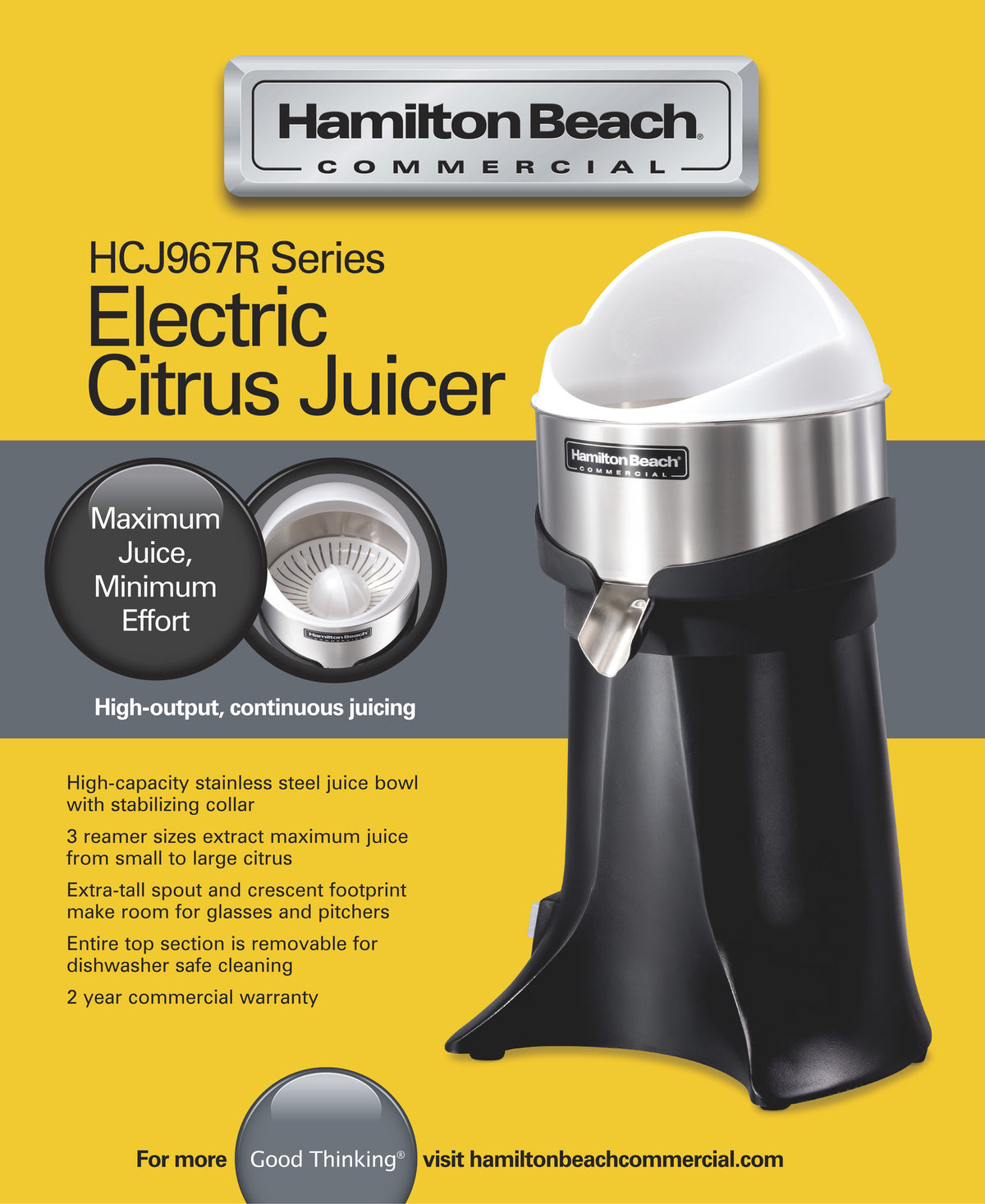 FreshMark Electric Citrus Juicer, 260x254x(H)470 mm