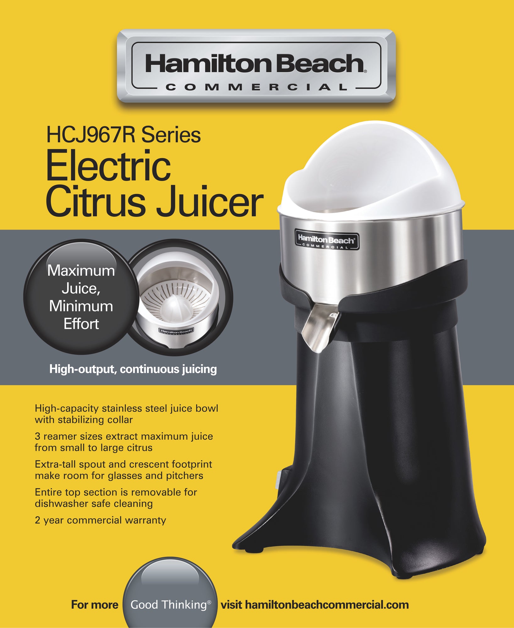 FreshMark Electric Citrus Juicer, 260x254x(H)470 mm