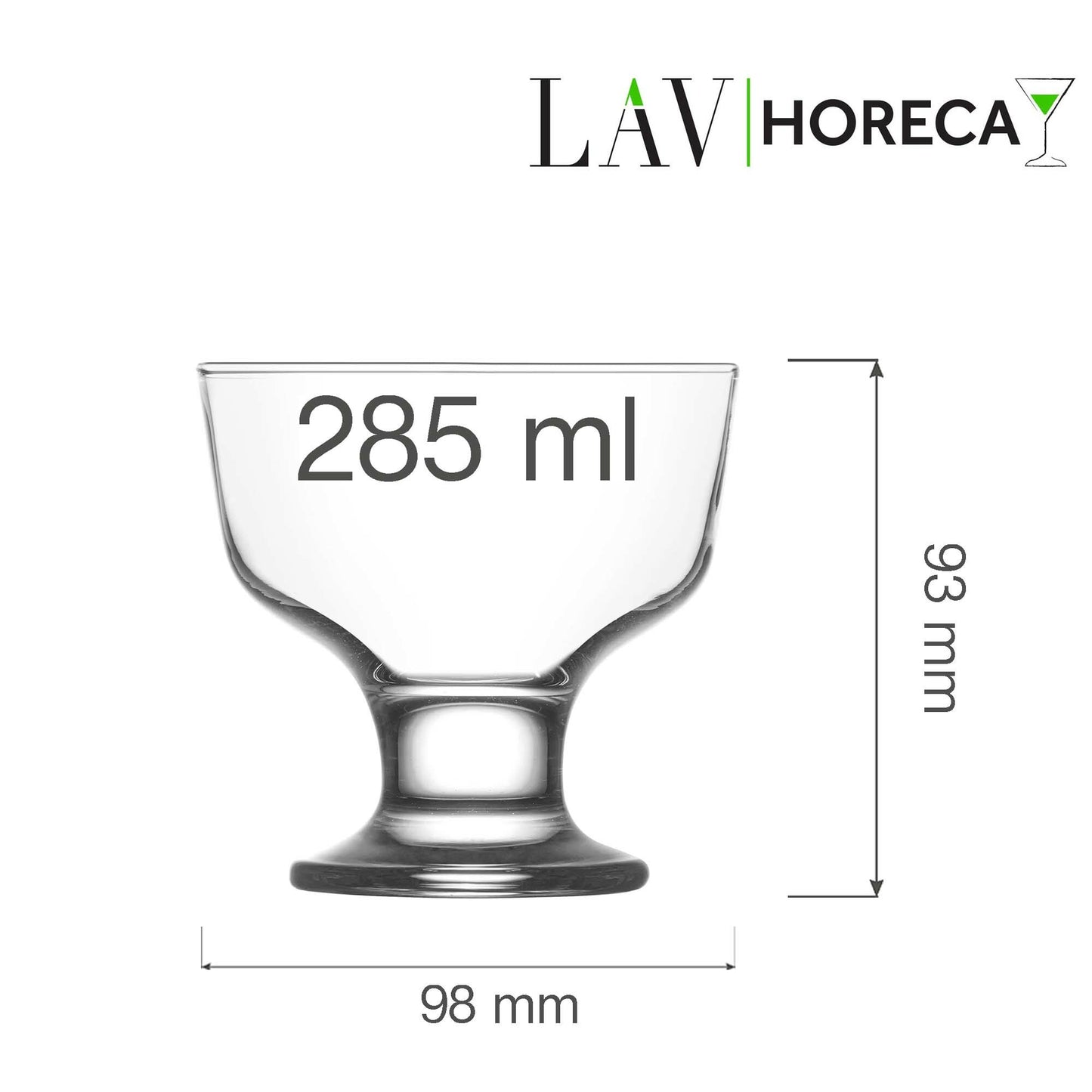 Santiago ice cream & dessert cup 285 ml, LAV