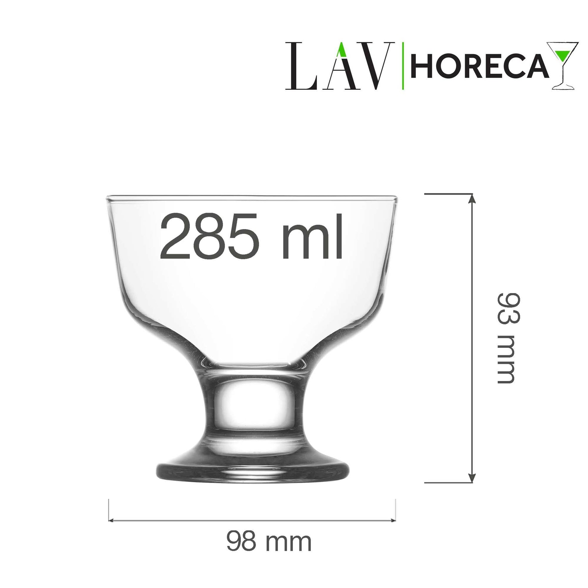Santiago ice cream & dessert cup 285 ml, LAV