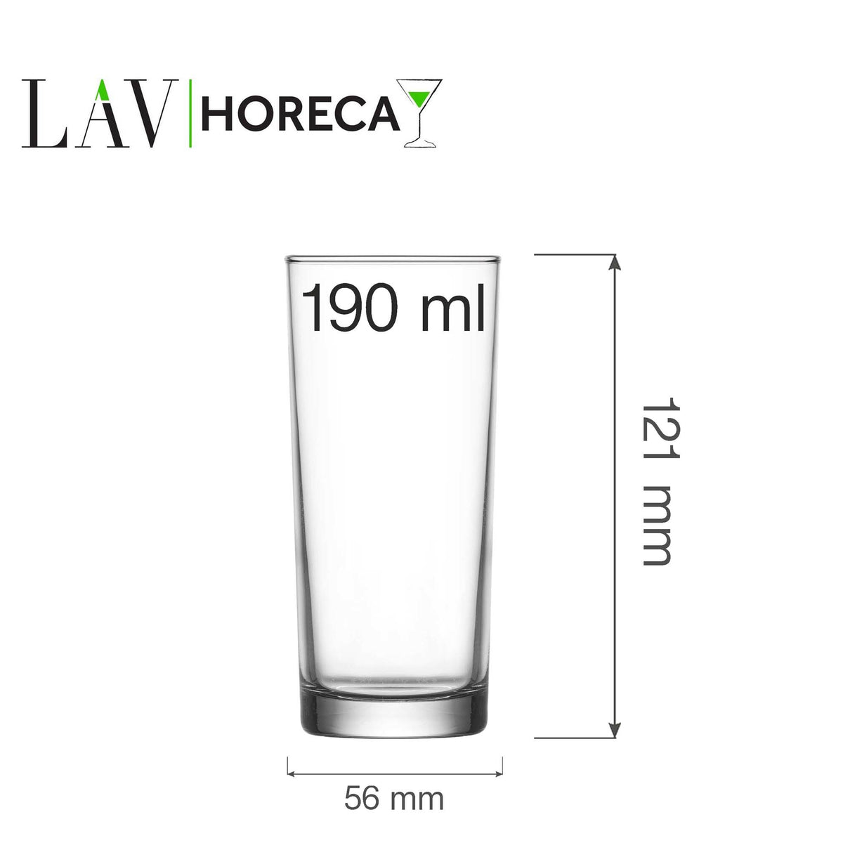 Bern high glass, 190ml, LAV