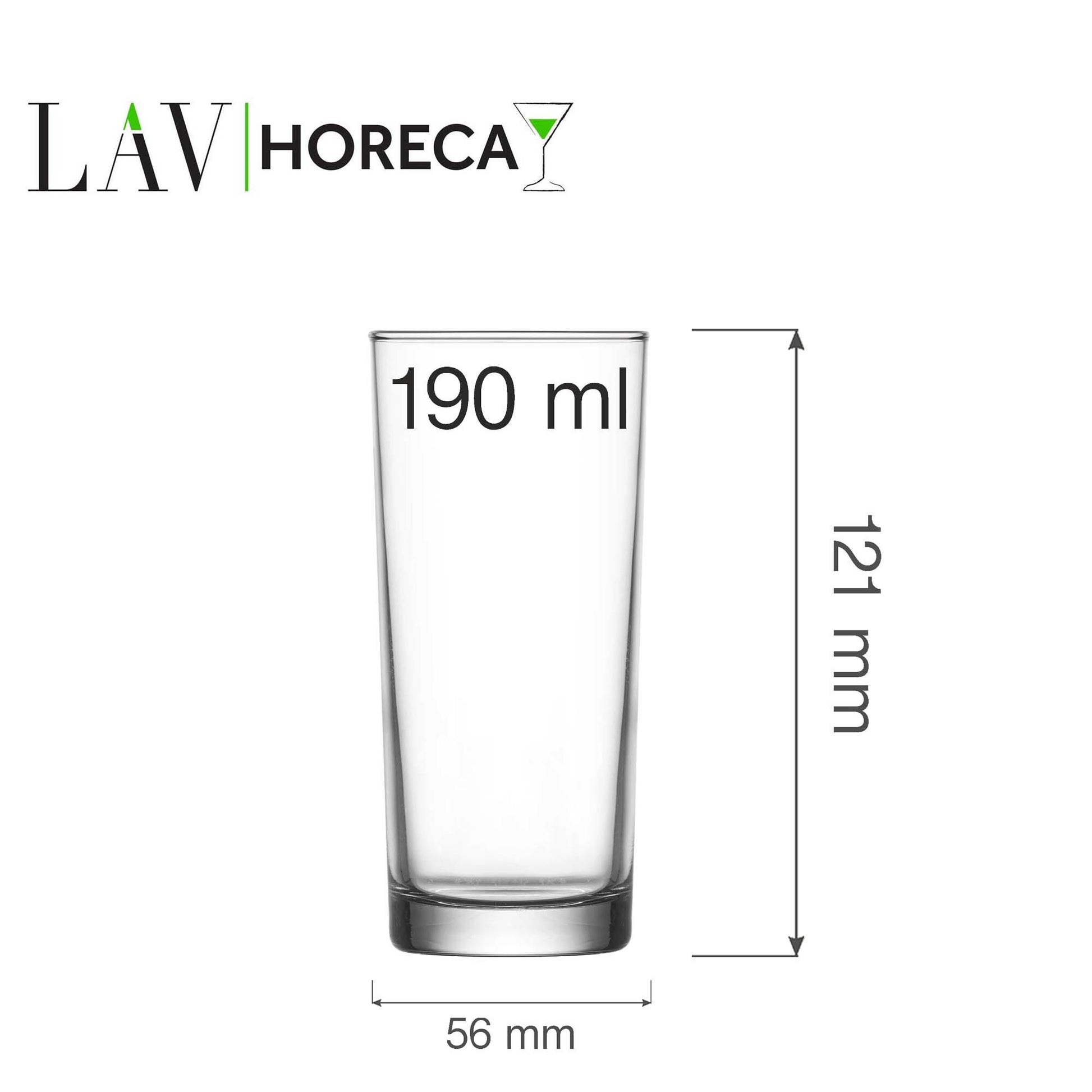 Bern high glass, 190ml, LAV