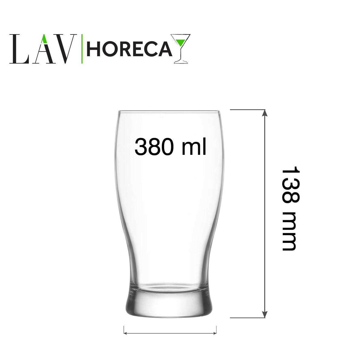 Bristol beer glass, 380ml, LAV