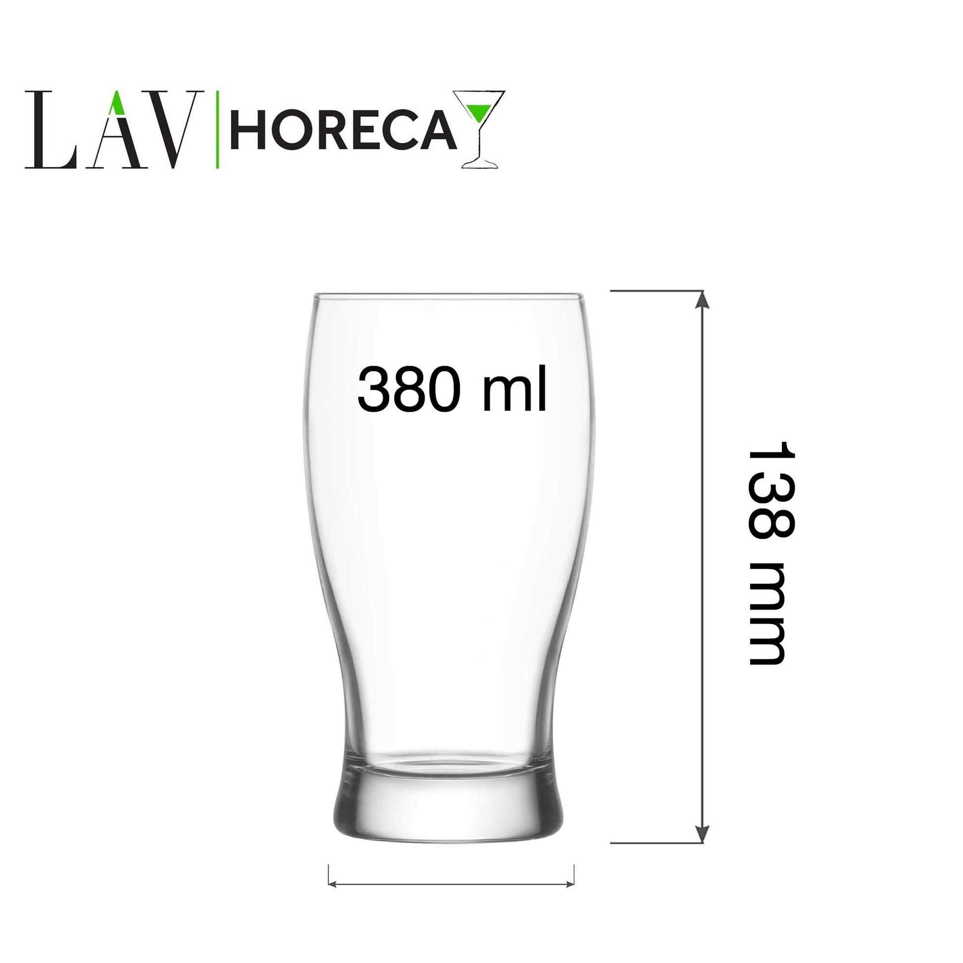 Bristol beer glass, 380ml, LAV