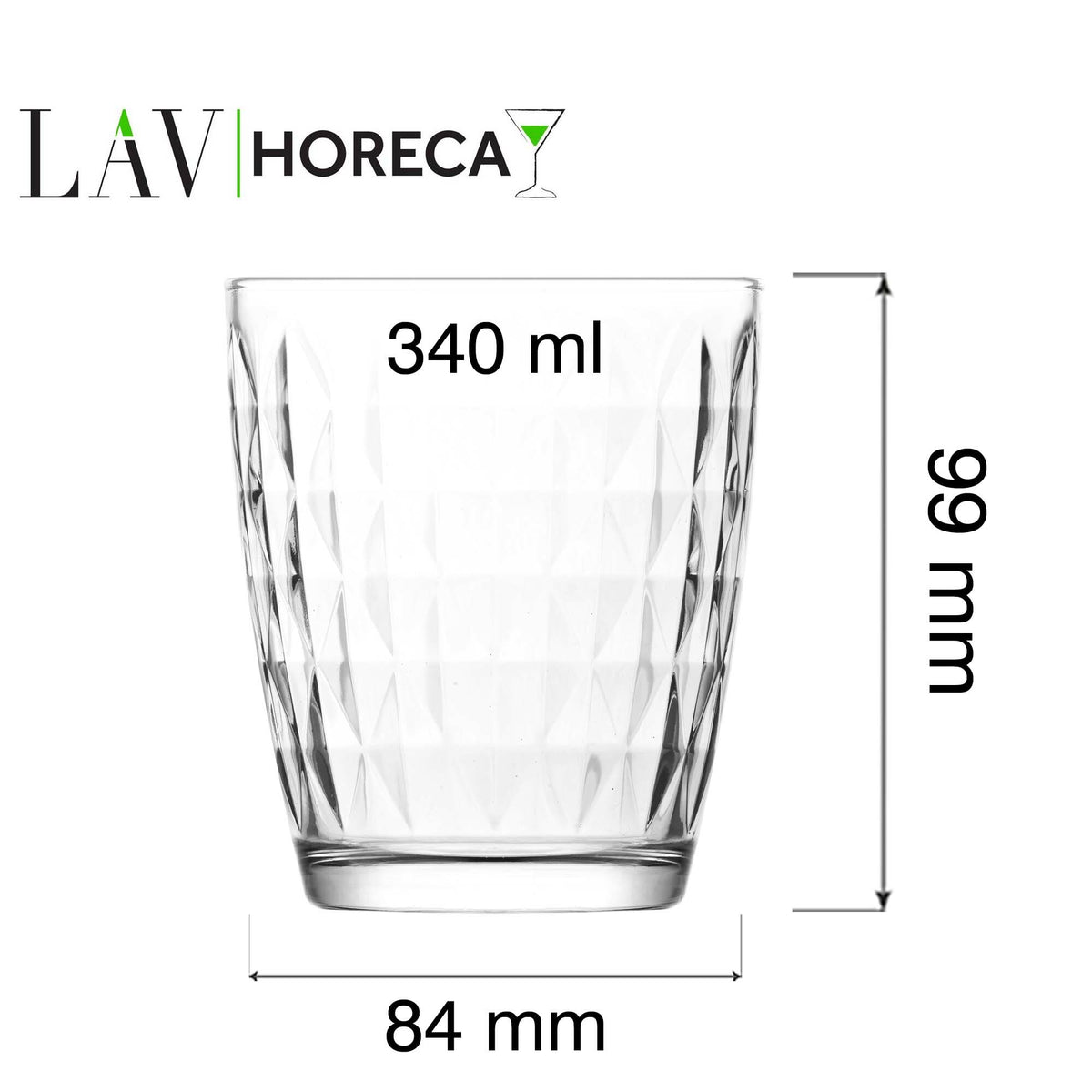 Marbella soft drink glass, 340ml, LAV